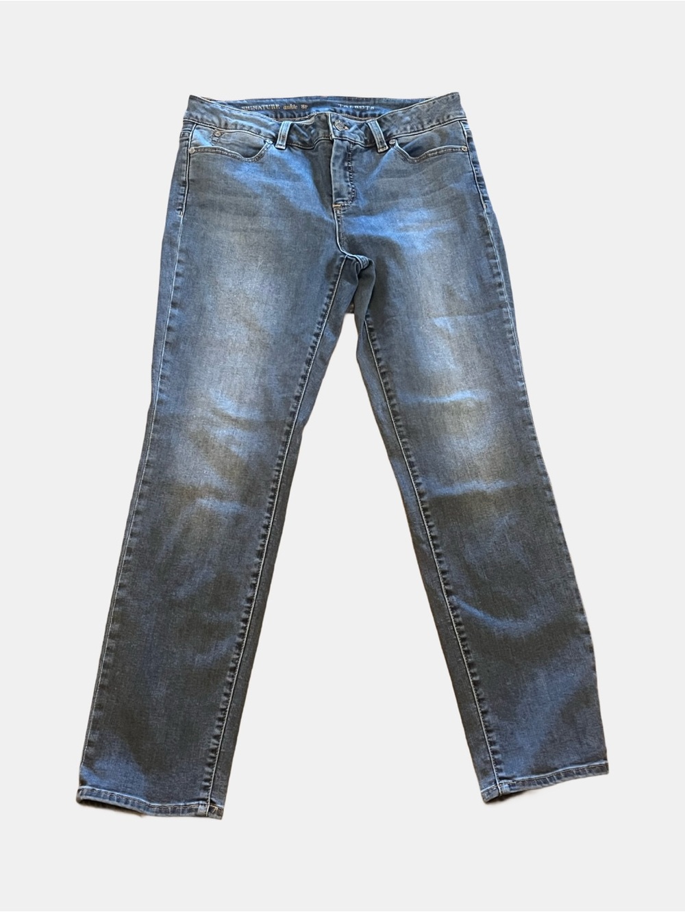 Talbots Signature Ankle Jeans, Women Petite 8P, Mid Rise, Straight Leg